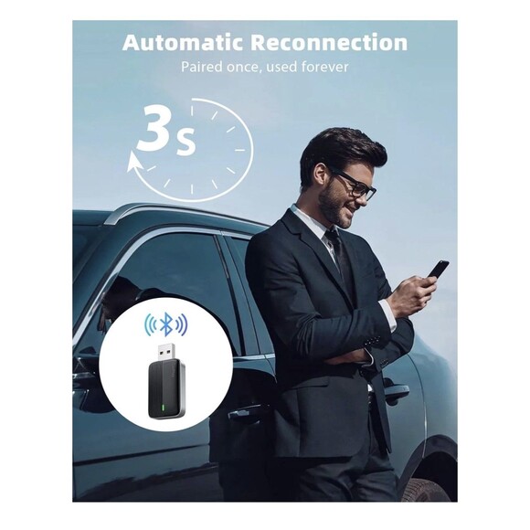 Wireless CarPlay Adapter for Apple iPhone (2025 Upgraded), Mini Car Play Adapter - Picture 7 of 13